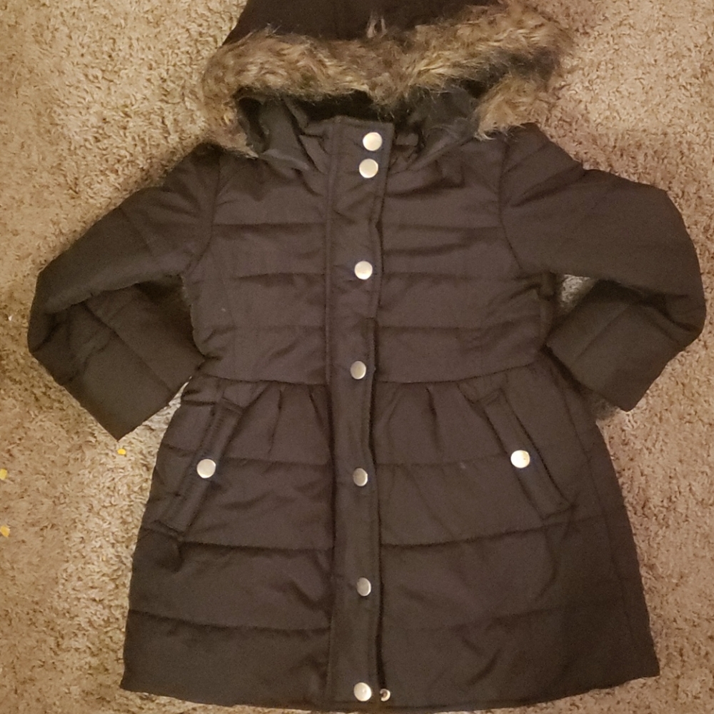 Genuine Faux Fur Trimmed Parka